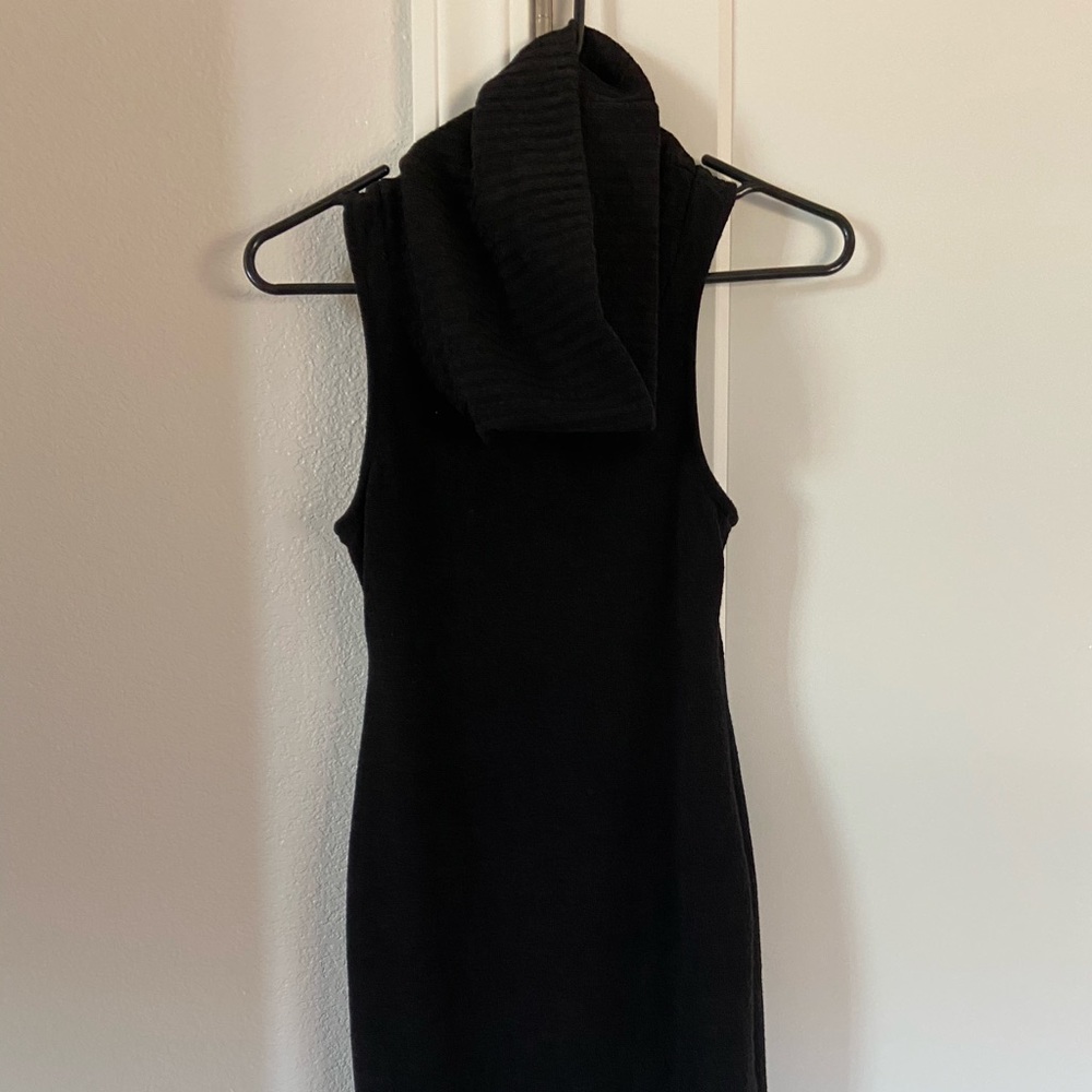 Black turtleneck dress